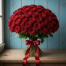 Букет Красные розы Блэк Меджик в Осташево