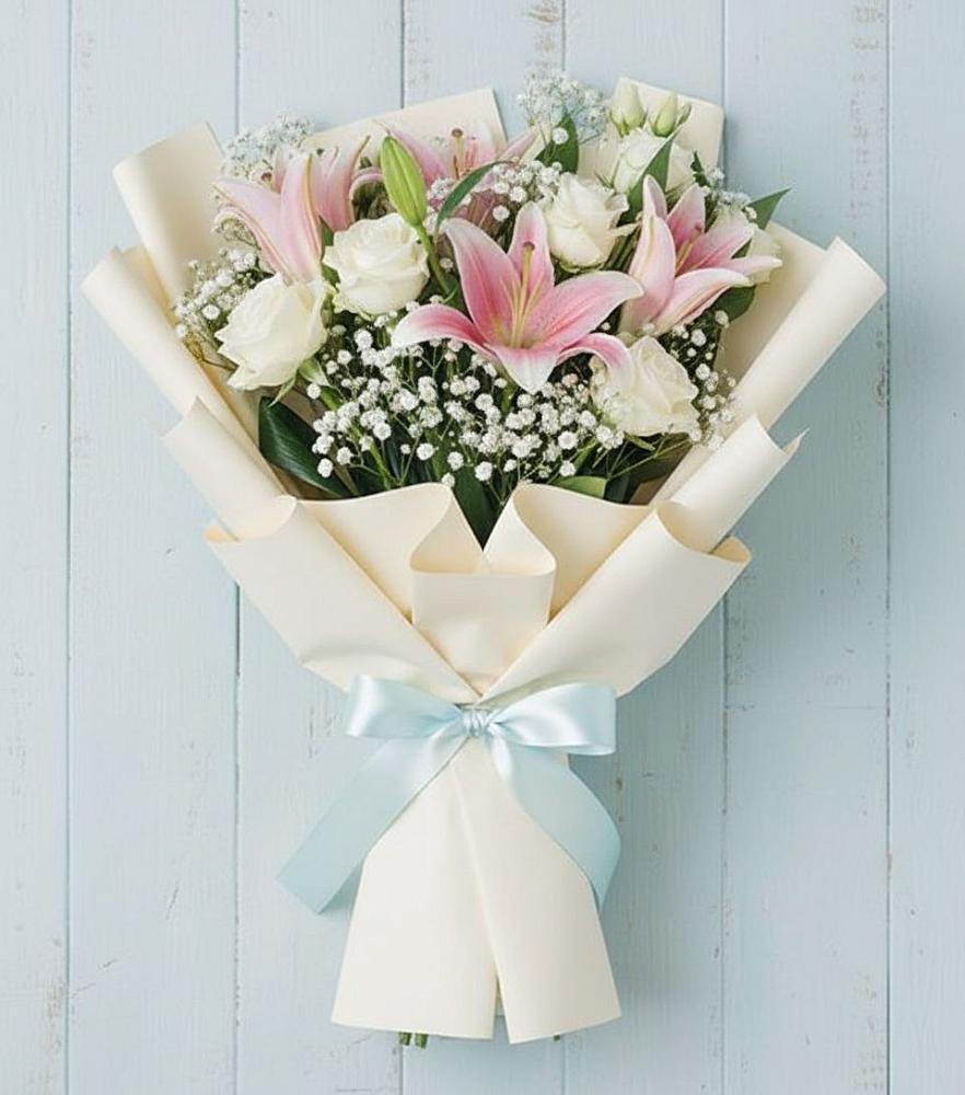 Букет цветов из: Лилии в Осташево