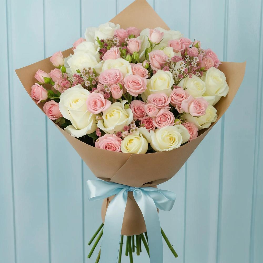 Букет цветов из: Розы в Осташево