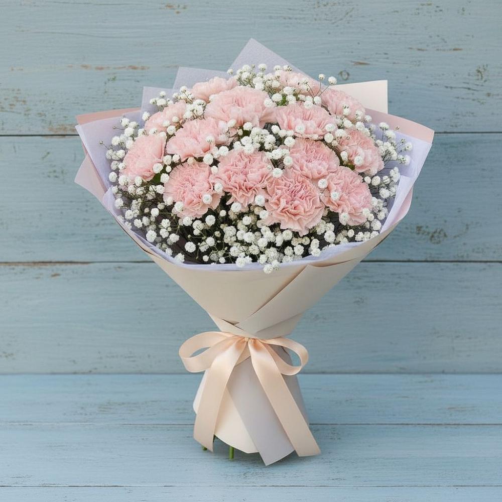 Букет цветов из: Гвоздики в Осташево