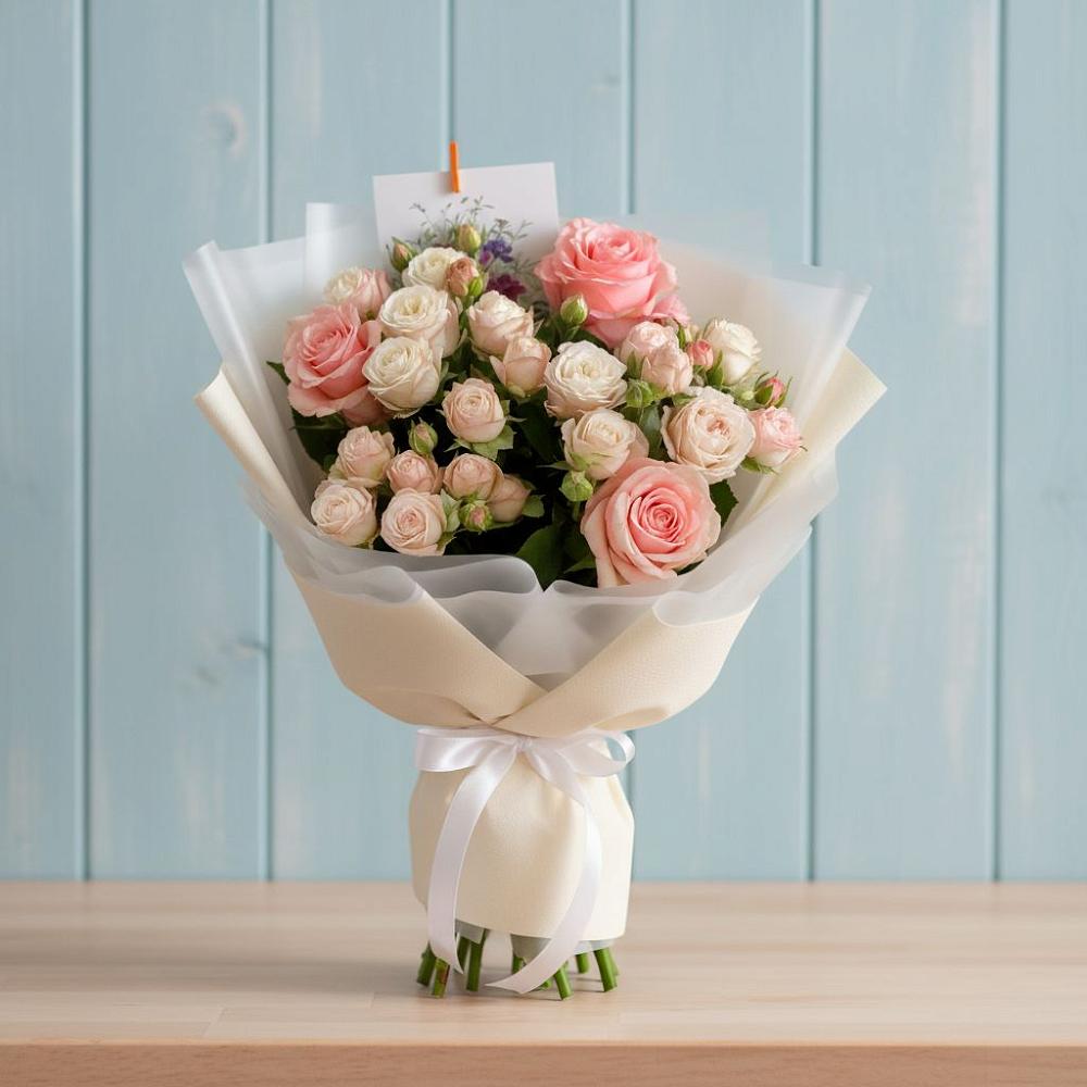 Букет цветов из: Розы в Осташево