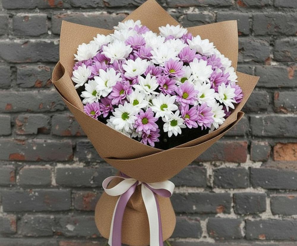 Букет цветов из: Хризантемы в Осташево