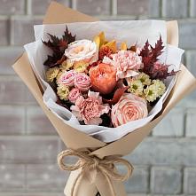 Букет цветов из:  Гвоздики, Хризантемы и Розы в Осташево