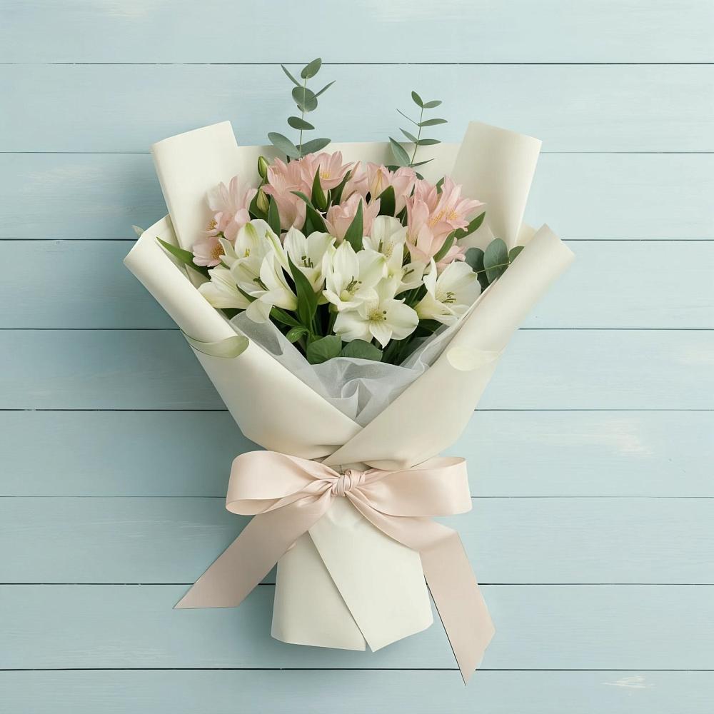 Букет цветов из: Альстромерии в Осташево