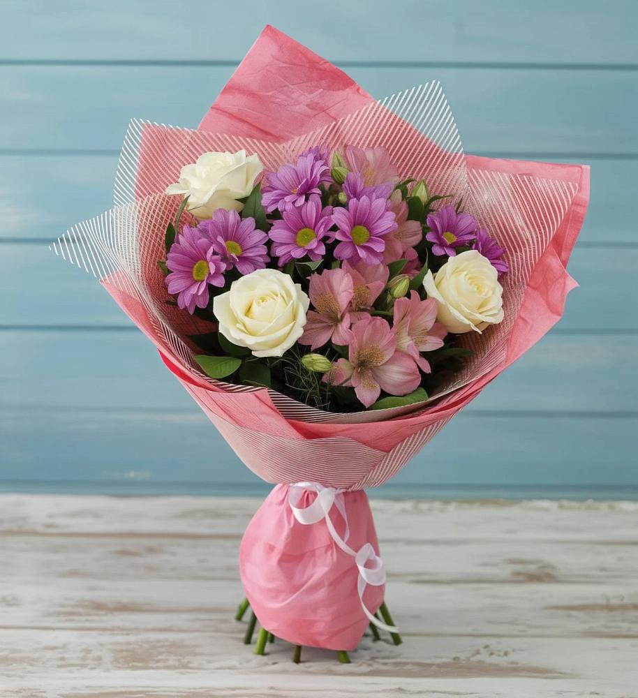 Букет цветов из: Герберы в Осташево