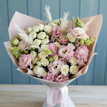 Букет цветов из:  Альстромерии и Розы в Осташево